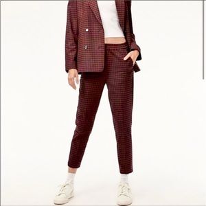 Sunday Best Maroon Plaid Trousers